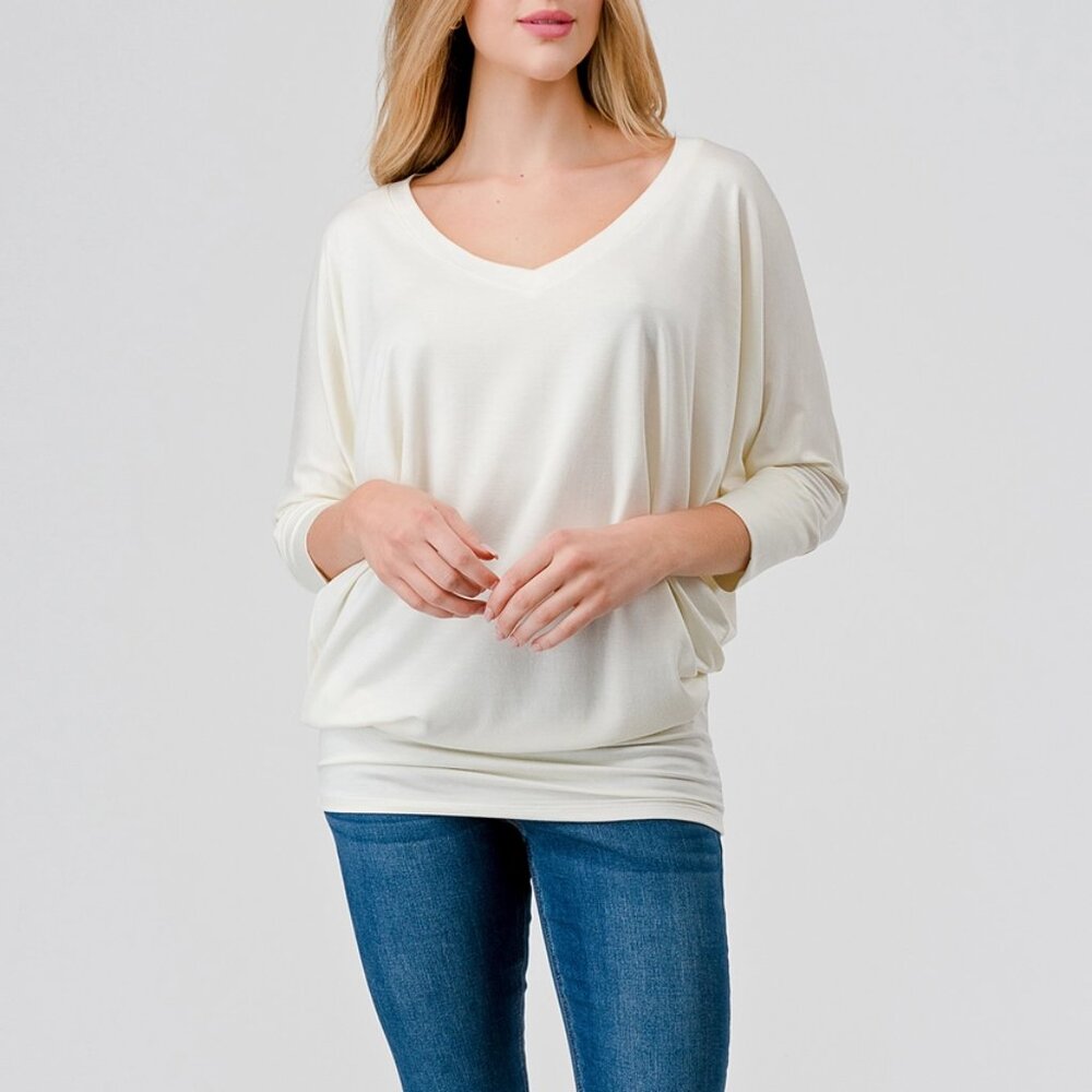 Go Couture Dolman Sleeve Top
